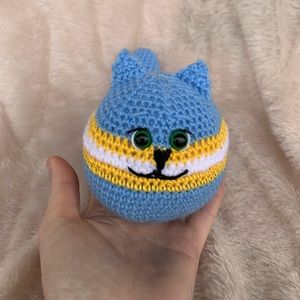 Soft handmade anti stress kitten. Size 10cm/3,5inch.